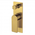 Ruki Brushed Gold Wall Mixer With Diverter